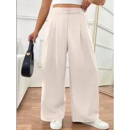 SZN Women High-Rise Easy Wash Trousers-picture-31