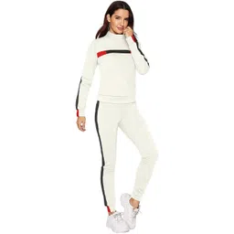 SZN Women Off White Polyester Striped Co-Ords image 2