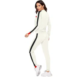 SZN Women Off White Polyester Striped Co-Ords image 4