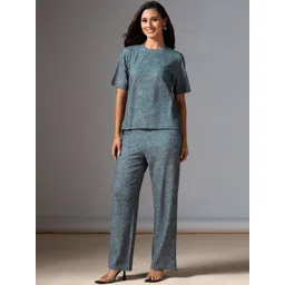 SZN Women Polyester Self Design Co-Ords-picture-30