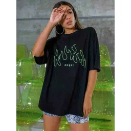 SZN Women Printed Extended Sleeves Pockets T-shirt-picture-37