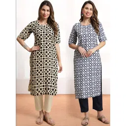 SZN Women Printed Regular Kurta with Trousers-picture-24