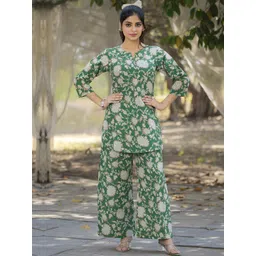 SZN Women Pure Cotton Printed Co-Ords-picture-16