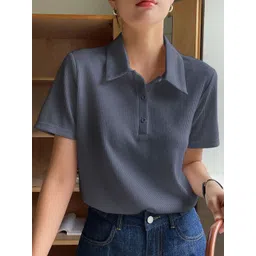 SZN Women Self Design Shirt Style Top-picture-24
