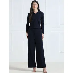 SZN Women Self Design Top with Palazzos-picture-24