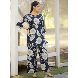 SZN Women Set of 2 Pure Cotton Printed Co-Ords-picture-25
