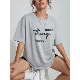 SZN Women Typography Printed T-shirt-picture-19