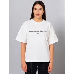 SZN Women Typography Printed T-shirt-picture-22