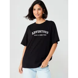 SZN Women Typography Printed T-shirt-picture-19