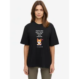 SZN Women Typography Printed T-shirt-picture-12