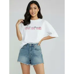 SZN Women Typography Printed T-shirt-picture-23