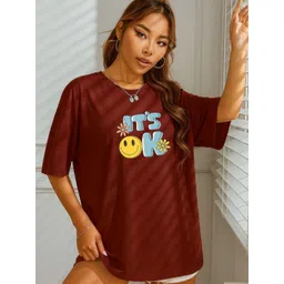 SZN Women Typography Printed T-shirt-picture-28