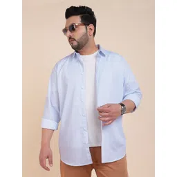 Sztori Classic Long Sleeves Spread Collar Cotton Opaque Casual Shirt-picture-12