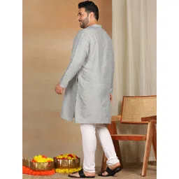Sztori Men Geometric Thread Work Kurta image 2