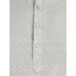 Sztori Men Geometric Thread Work Kurta image 5
