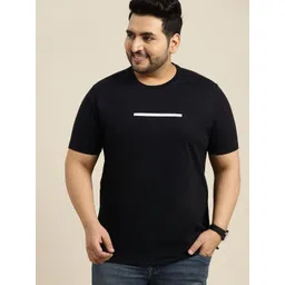 Sztori Men Plus Size Black Solid T-shirt-picture-20
