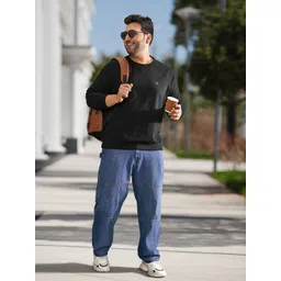 Sztori Men Plus Size  Black Sweatshirt-picture-34