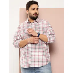 Sztori Men Plus Size Checked Casual Shirt-picture-16