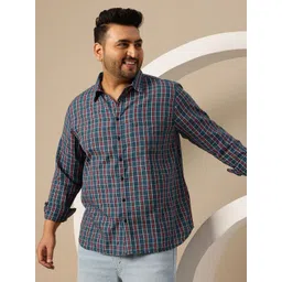 Sztori Men Plus Size Checked Casual Shirt-picture-35