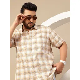 Sztori Men Plus Size Checked Casual Shirt-picture-38