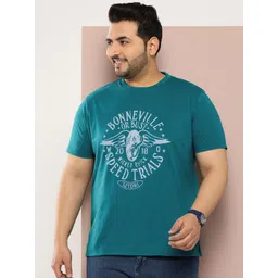 Sztori Men Plus Size Graphic Printed Regular Fit T-shirt-picture-28