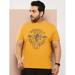 Sztori Men Plus Size Typography Printed Pure Cotton T-shirt-picture-24