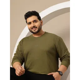 Sztori Plus Size Brand Logo Puff Printed Sweatshirt-picture-15