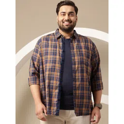 Sztori Plus Size Checked Pure Cotton Shirt-picture-21