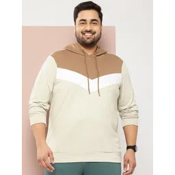 Sztori Plus Size Colourblocked Hooded Sweatshirt-picture-31