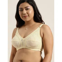 Sztori Plus Size Cream-Coloured Lace Non-Wired Non Padded Everyday Bra SZ-BRA-701A-picture-41