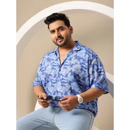 Sztori Plus Size Floral Print Relaxed Fit Casual Shirt-picture-12