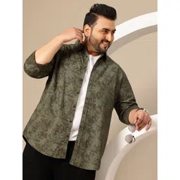 Sztori Plus Size Floral Printed Pure Cotton Regular Fit Shirt-picture-16