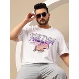 Sztori Plus Size Marvel Printed Drop-Shoulder Sleeves Pure Cotton T-shirt-picture-26