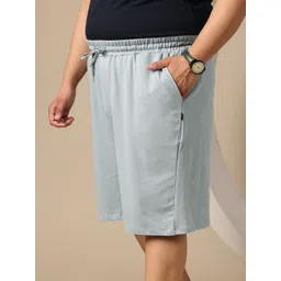 Sztori Plus Size Men Mid-Rise Pure Cotton Regular Fit Shorts-picture-31
