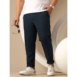 Sztori Plus Size Men Relaxed Straight Leg Chinos Trousers-picture-34