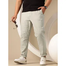 Sztori Plus Size Men Relaxed Straight Leg Chinos Trousers-picture-35
