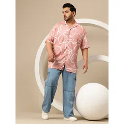 Sztori Plus Size Printed Relaxed Shirt image 4
