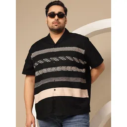 Sztori Plus Size Striped Pure Cotton Shirt-picture-40