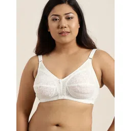 Sztori Plus Size White Lace Non-Wired Non Padded Everyday Bra SZ-BRA-701B-picture-18