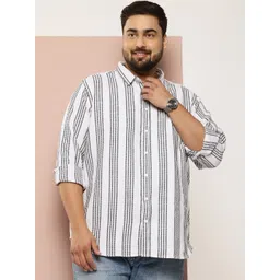Sztori Plus Size Woven Designed Casual Shirt-picture-41
