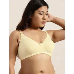 Sztori Plus Size Yellow Solid Non-Wired Non Padded Everyday Bra SZ-BRA-708G-picture-21