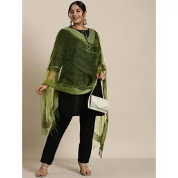 Sztori Semi-Sheer Fringed Dupatta-picture-35