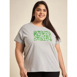 Sztori Typography Printed Short Sleeves Round Neck Cotton Applique T-shirt-picture-35