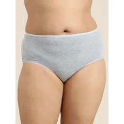 Sztori Women Plus Size Solid High-Rise Hipster Brief-picture-28