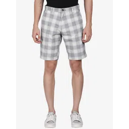 t-base Men Cotton Checked Shorts-picture-30