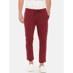 t-base Men Maroon Solid Track Pants-picture-30
