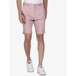 t-base Men Mid-Rise Printed Cotton Chino Shorts-picture-12