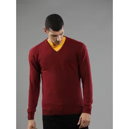 t-base Men Red Solid Pullover-picture-28