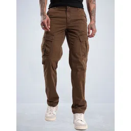 t-base Men Regular Fit Cargos Trousers-picture-37