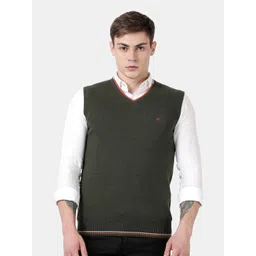 t-base Men's Green Sweater Vest-picture-17
